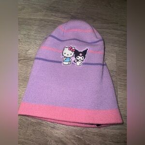 Kuromi x Sanrio - Hello Kitty & Kuromi beanie adult O/S